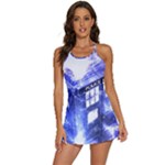 Tardis Doctor Who Blue Travel Machine 2-in-1 Flare Activity Dress