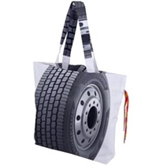 Tire Drawstring Tote Bag by Ket1n9
