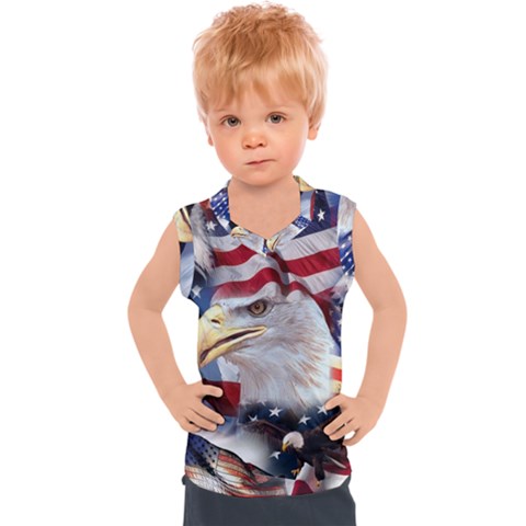 United States Of America Images Independence Day Kids  Sport Tank Top by Ket1n9