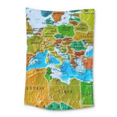 World Map Small Tapestry by Ket1n9
