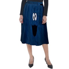 Funny Face Classic Velour Midi Skirt  by Ket1n9
