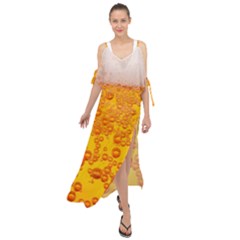 Beer Alcohol Drink Drinks Maxi Chiffon Cover Up Dress by Ket1n9