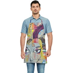 Graffiti Mural Street Art Painting Kitchen Apron by Ket1n9