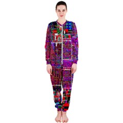 Technology Circuit Board Layout Pattern Onepiece Jumpsuit (ladies) by Ket1n9