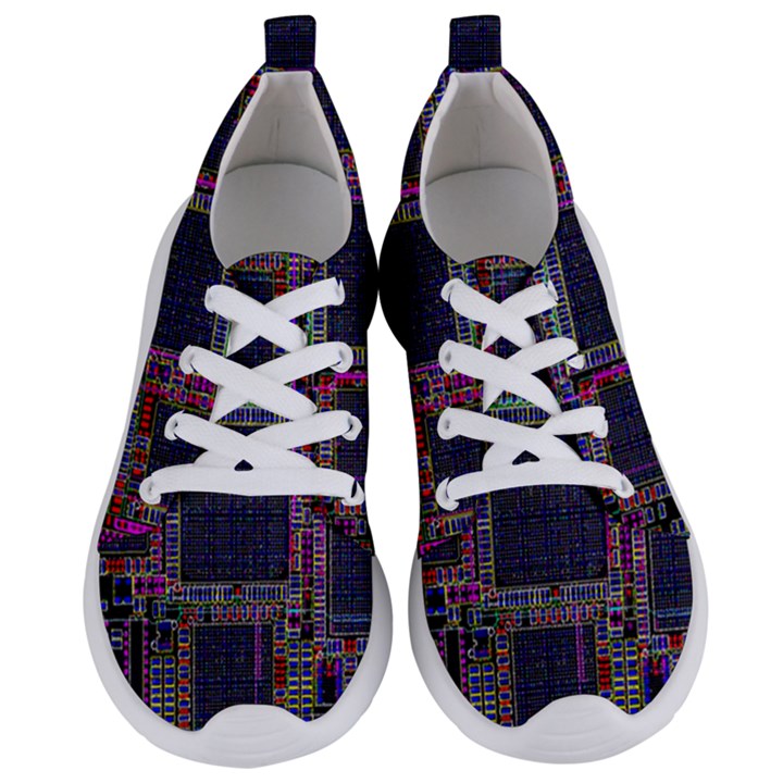 Cad Technology Circuit Board Layout Pattern Women s Lightweight Sports Shoes