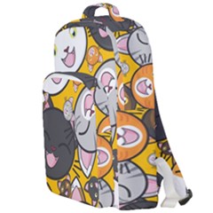 Cats Cute Kitty Kitties Kitten Double Compartment Backpack by Ket1n9