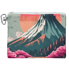 Mountain Landscape Sky Fuji Nature Canvas Cosmetic Bag (xxl)