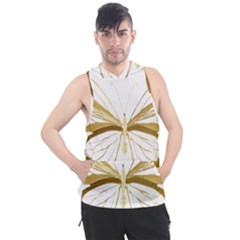 Simulated Gold Leaf Gilded Butterfly Men s Sleeveless Hoodie by essentialimage