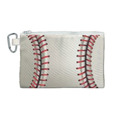 Baseball Canvas Cosmetic Bag (medium) by Ket1n9