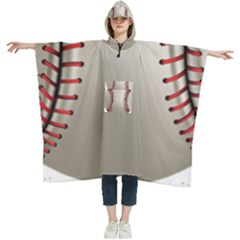 Baseball Women s Hooded Rain Ponchos by Ket1n9