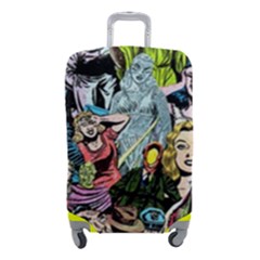 Vintage Horror Collage Pattern Luggage Cover (small) by Ket1n9