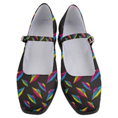 Alien Patterns Vector Graphic Women s Mary Jane Shoes by Ket1n9