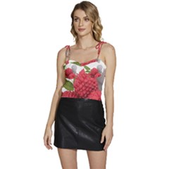 Fruit Healthy Vitamin Vegan Flowy Camisole Tie Up Top by Ket1n9