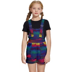 Watercolour Color Background Kids  Short Overalls by Ket1n9