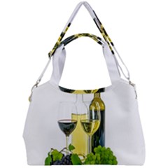 White Wine Red Wine The Bottle Double Compartment Shoulder Bag by Ket1n9
