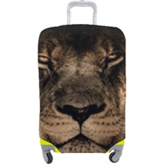 African Lion Mane Close Eyes Luggage Cover (large) by Ket1n9