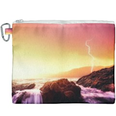 California Sea Ocean Pacific Canvas Cosmetic Bag (xxxl) by Ket1n9