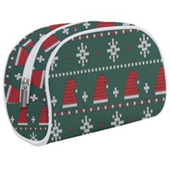 Beautiful Knitted Christmas Pattern Make Up Case (medium) by Ket1n9