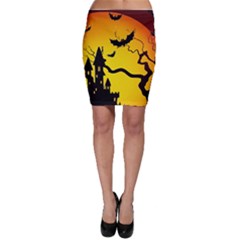 Halloween Night Terrors Bodycon Skirt by Ket1n9
