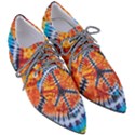 Tie Dye Peace Sign Pointed Oxford Shoes View3