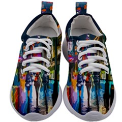 Abstract Vibrant Colour Cityscape Kids Athletic Shoes by Ket1n9