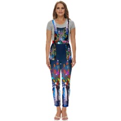 Abstract Vibrant Colour Cityscape Women s Pinafore Overalls Jumpsuit by Ket1n9