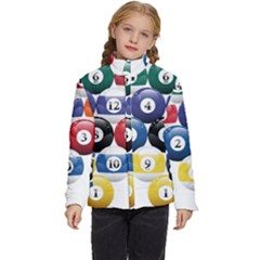 Abstract Vibrant Colour Botany Kids  Puffer Bubble Jacket Coat by Ket1n9