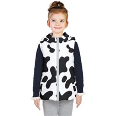 Cow Pattern Kids  Hooded Puffer Vest by Ket1n9