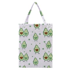 Cute Seamless Pattern With Avocado Lovers Classic Tote Bag by Ket1n9