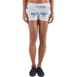 Seamless Pattern With Cute Sharks Hearts Yoga Shorts