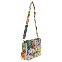 Multicolor Anime Colors Colorful Shoulder Bag With Back Zipper by Ket1n9