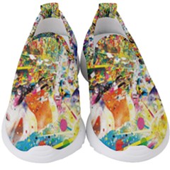 Multicolor Anime Colors Colorful Kids  Slip On Sneakers by Ket1n9