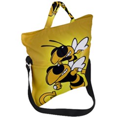 Georgia Institute Of Technology Ga Tech Fold Over Handle Tote Bag by Ket1n9