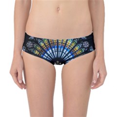 Stained Glass Rose Window In France s Strasbourg Cathedral Classic Bikini Bottoms by Ket1n9