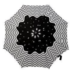 Black And White Waves And Stars Abstract Backdrop Clipart Hook Handle Umbrellas (small)