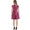 Pink Glitter Cap Sleeve High Waist Dress View4