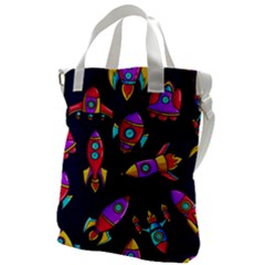 Space Patterns Canvas Messenger Bag by Hannah976