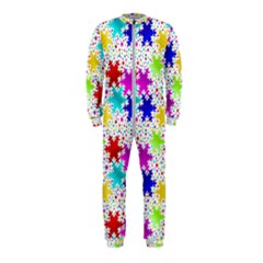 Snowflake Pattern Repeated Onepiece Jumpsuit (kids) by Hannah976