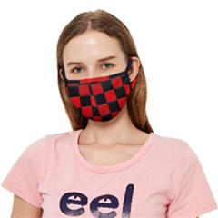 Black And Red Backgrounds- Crease Cloth Face Mask (adult) by Hannah976
