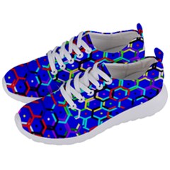 Blue Bee Hive Pattern Men s Lightweight Sports Shoes by Hannah976
