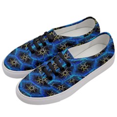 Blue Bee Hive Pattern Women s Classic Low Top Sneakers by Hannah976