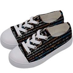 Close Up Code Coding Computer Kids  Low Top Canvas Sneakers by Hannah976