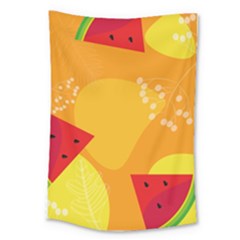 Watermelon Flower Large Tapestry by Bedest