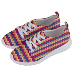 Zigzag Pattern Seamless Zig Zag Background Color Women s Lightweight Sports Shoes by Ket1n9