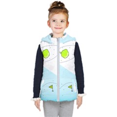 Astronaut Spaceship Kids  Hooded Puffer Vest by Bedest
