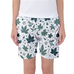 Leaves Nature Bloom Women s Basketball Shorts by Bedest