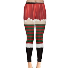 Black Mrs Santa Long Leggings by CoolDesigns