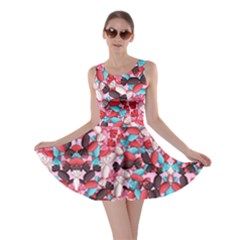 All Candies Pink Lollipop Candy Macaroon Cupcake Donut Skater Dress by CoolDesigns