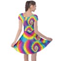Happy Swirls Gay Rainbow Cap Sleeve Dress View2