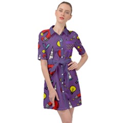 2855 - Frizzle Science Belted Shirt Dress by CoolDesigns